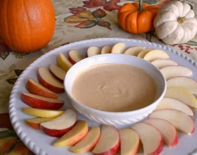 Sweet Humble Home Fall Appetizer Roundup - Healthy Pumpkin Pie Dip by Corinne at Wondermom Wannabe
