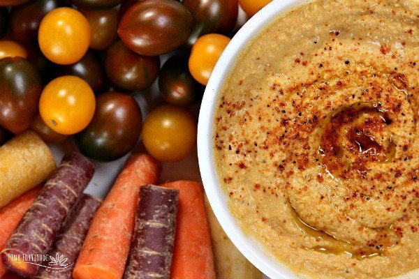 Fall Appetizer Roundup - Sweet Humble Home - Smokey Chipotle Pumpkin Hummus from Pinkfortitude
