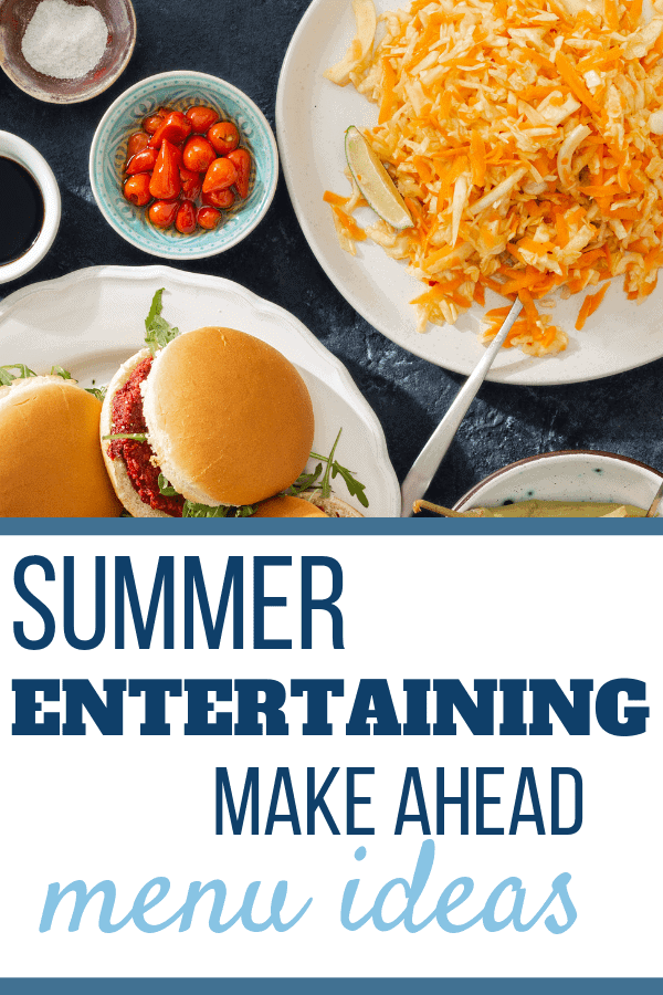 Summer make ahead meals Recipes for entertaining, for families, for a crowd! Use your slow cooker to keep the heat out of your kitchen and enjoy your party! Sweet Humble Home #entertaining, #summerparty, #makeaheadpartyfood, #easysummerfood