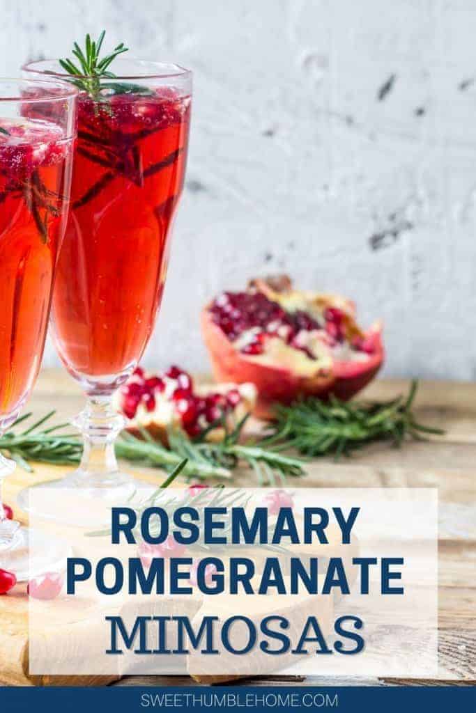 How to make a Pomegranate Mimosa - Easy Holiday Cocktail