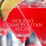 Steps to make a Christmas Cosmopolitan
