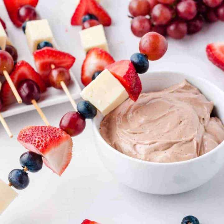 Image for Fruit Kabobs with Cream Cheese Dip